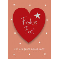 CACTUS Mini-Weihnachtskarte "Herz"