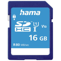 hama Speicherkarte SecureDigital HC, Klasse 10, 16 GB