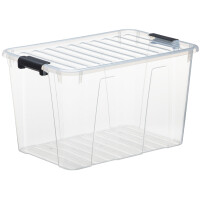 plast team Aufbewahrungsbox HOME BOX, 52 Liter, transparent