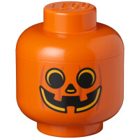LEGO Aufbewahrungskopf STORAGE HEAD PUMKIN, S, 2 Liter
