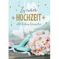 CACTUS Hochzeitskarte "Schuhe und...