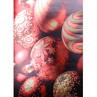 CACTUS Weihnachtskarte "Rote Weihnachtskugeln"