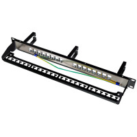 LogiLink 19" Keystone Patch Panel, 16 Port, geschirmt