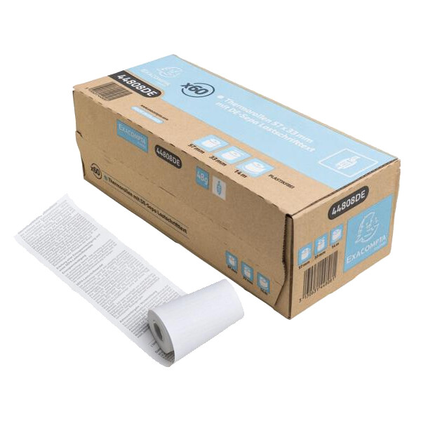 EXACOMPTA Thermorollen für Kassensysteme, 57 mm x 14 m
