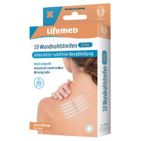 Lifemed Wundnahtstreifen steril, 6,4 x 102 mm,...