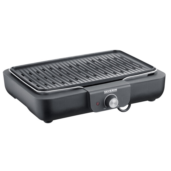 SEVERIN Tischgrill PG 8556, mit Grillplatte, schwarz