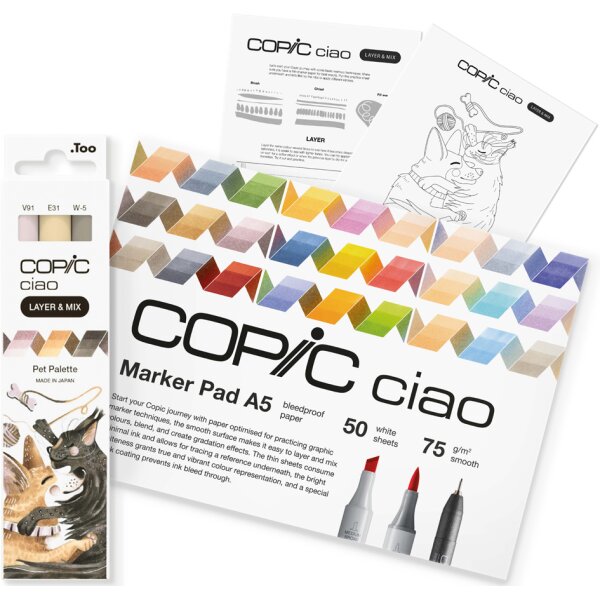 COPIC Marker ciao "LAYER &amp; MIX Starter Set", Pets