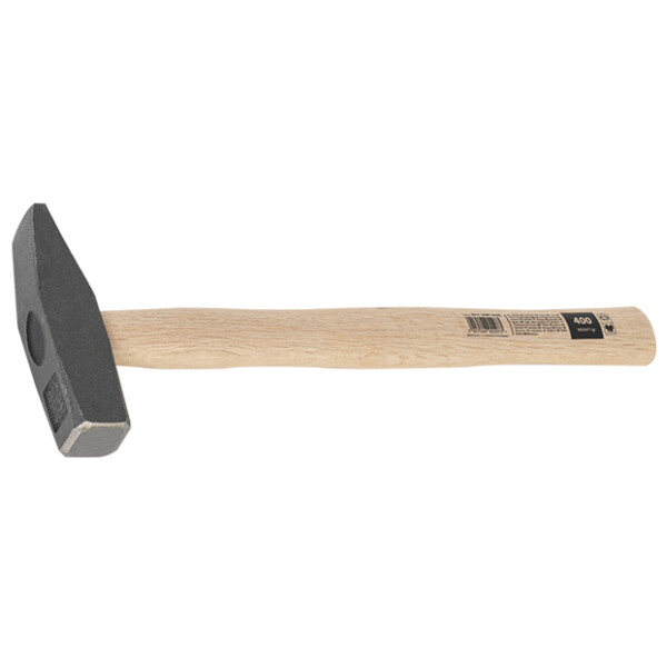Bradas Schlosserhammer, 100 g, mit Holzstiel