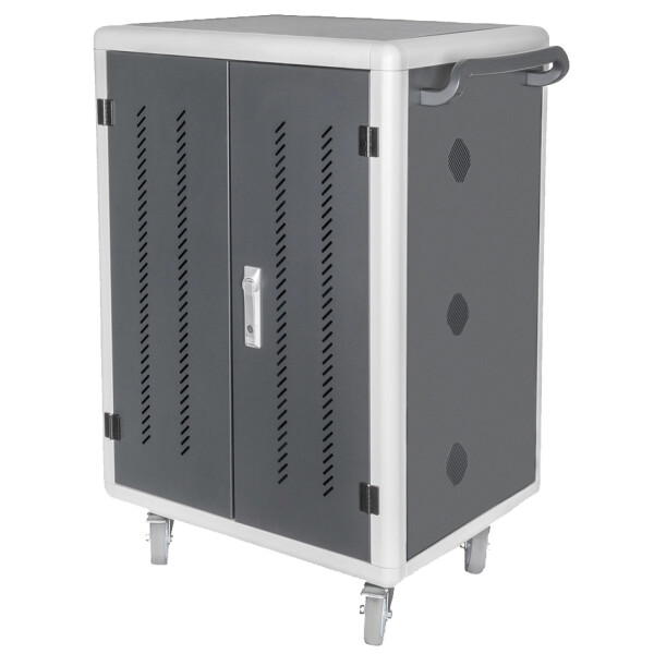 DIGITUS Mobiler Ladeschrank für Notebooks Tablets, schwarz