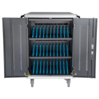 DIGITUS Mobiler Ladeschrank für Notebooks Tablets, schwarz