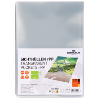 DURABLE Sichthülle STANDARD, DIN A4, rPP, transparent