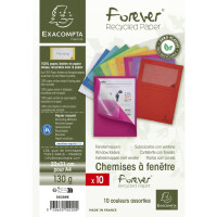 EXACOMPTA Sichtmappe FOREVER, DIN A4, 130 g qm, sortiert