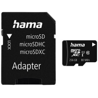 hama Speicherkarte Micro SecureDigital HC, Klasse 10, 256 GB