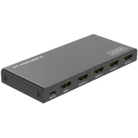 DIGITUS 4K HDMI Splitter, 1x4, 4K 60Hz HDCP 2.2, schwarz