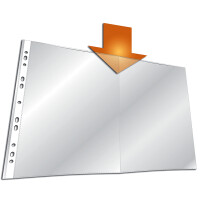 DURABLE Prospekthülle, DIN A3 quer, PP, transparent,...