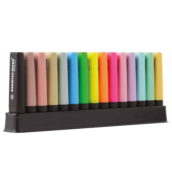 STABILO Textmarker BOSS ORIGINAL, 15er Tischset