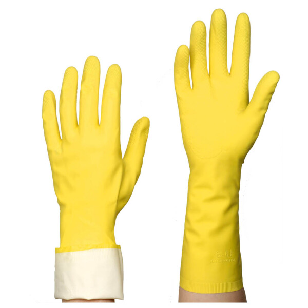 Spontex Latex-Handschuh Multi-Use, Gr&ouml;&szlig;e M, gelb