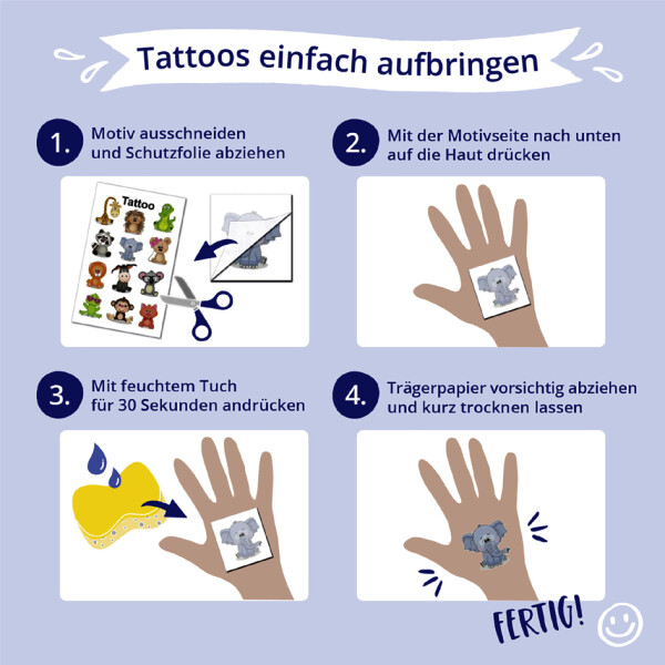 ZDesign KIDS Weihnachts-Tattoos "Sterne"