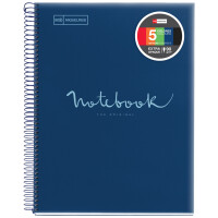 MIQUELRIUS Collegeblock "Notebook EMOTIONS", DIN A4, marine