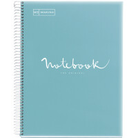 MIQUELRIUS Collegeblock "Notebook EMOTIONS", DIN A4, türkis
