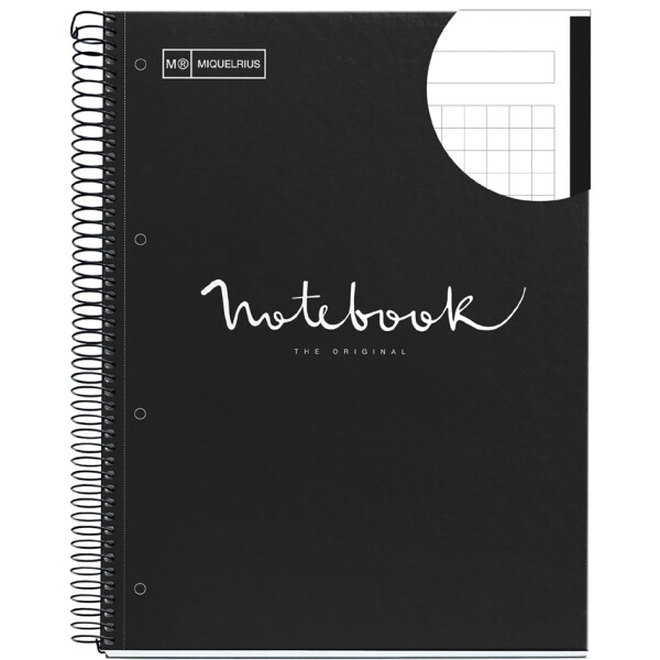 MIQUELRIUS Collegeblock "Notebook EMOTIONS", DIN A4, schwarz