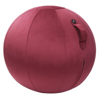 ALBA Sitzball "MHBALL", Veloursstoff, bordeaux