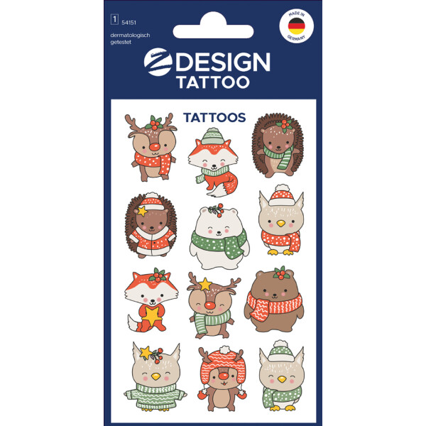 ZDesign KIDS Weihnachts-Tattoos "Katzen"