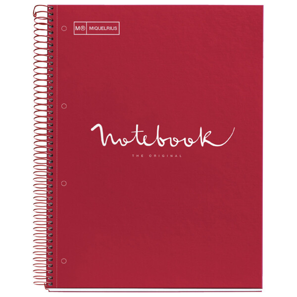 MIQUELRIUS Collegeblock "Notebook EMOTIONS", DIN A5, rot