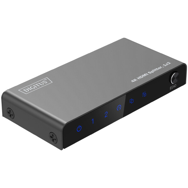 DIGITUS 4K HDMI Splitter, 1x2, 4K 60Hz, schwarz