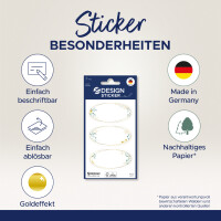 ZDesign HOME Haushalts-Etiketten, mit Zierrahmen, oval