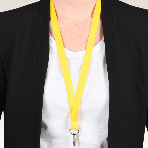 AVERY Textilband Lanyard, aus rPET, 440 x 15 mm, wei&szlig;