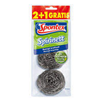 Spontex Edelstahl-Spirale Spirinett, 2+1 GRATIS