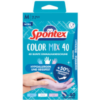 Spontex Nitril-Handschuh Colormix, Größe L,...