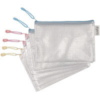 djois Reißverschlusstasche ZIPPER Pastell, DIN A5, PVC