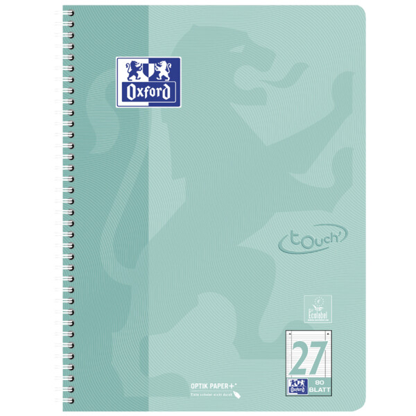 Oxford Collegeblock Touch Pastell, DIN A4+, liniert