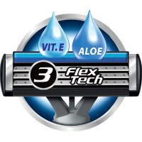 BIC Einwegrasierer 3 Flex, für Männer, 4er Pack