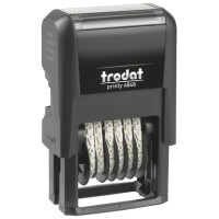 trodat Ziffernstempel Printy 4.0 4846, 6-stellig, schwarz