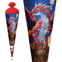 ROTH Motiv-Schultüte "Robo Drache", eckig, 850 mm, Folie