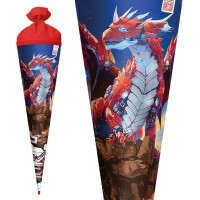 ROTH Motiv-Schultüte "Robo Drache", eckig, 850 mm, Folie