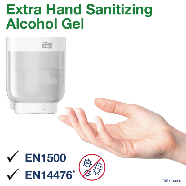 TORK Extra Händedesinfektionsgel, 1.000 ml