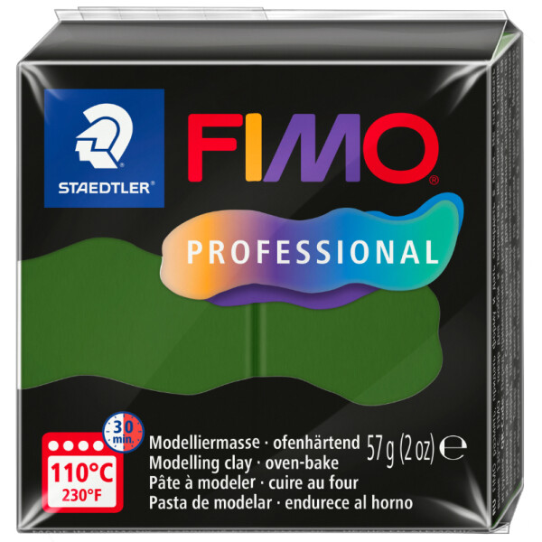 FIMO PROFESSIONAL Modelliermasse, ofenhärtend, blattgrün
