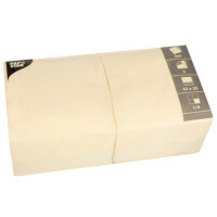 PAPSTAR Lunch-Servietten, 330 x 330 mm, 3-lagig, creme