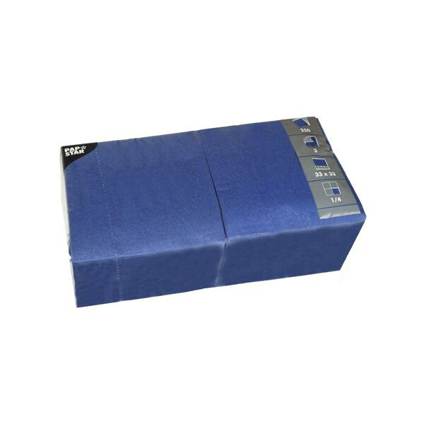 PAPSTAR Lunch-Servietten, 330 x 330 mm, 3-lagig, dunkelblau