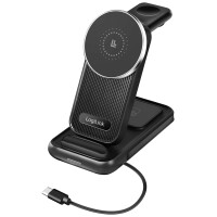 LogiLink 4-in-1 Ladestation, Apple MagSafe kompatibel