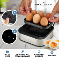PROFI COOK Eierkocher PC-EK 1276, mit Sprachausgabe