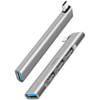 LogiLink USB 3.0 Ultraslim-Hub, 4-Port, Aluminiumgehäuse