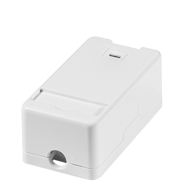 LogiLink Aufputzdose für Keystone Module, 1-fach, weiß