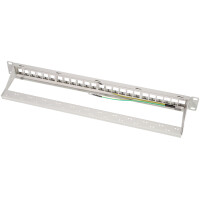 LogiLink 19" Keystone Patch Panel, 24 Port, geschirmt