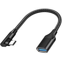 LogiLink USB 3.2 Gen2 Adapterkabel, USB-C - USB-A, 0,2 m
