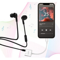 LogiLink USB-C - 2x USB-C Adapterkabel, 150 mm, weiß